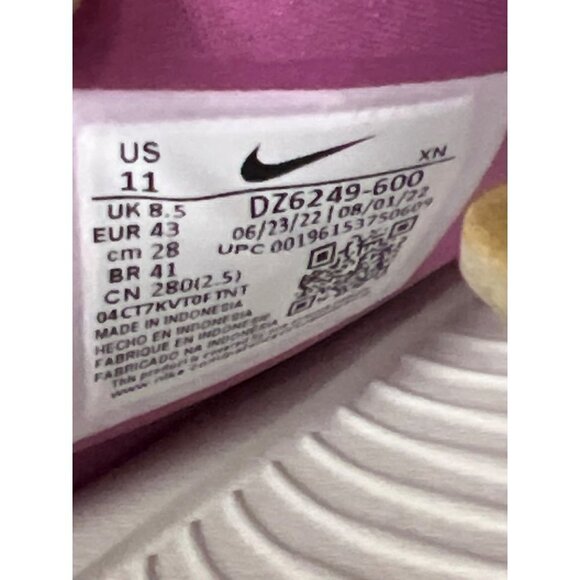 NEW! Nike Victori One Slide Floral Pink Cosmic Fuchsia Sandal Women's Size 11 - Picture 10 of 10